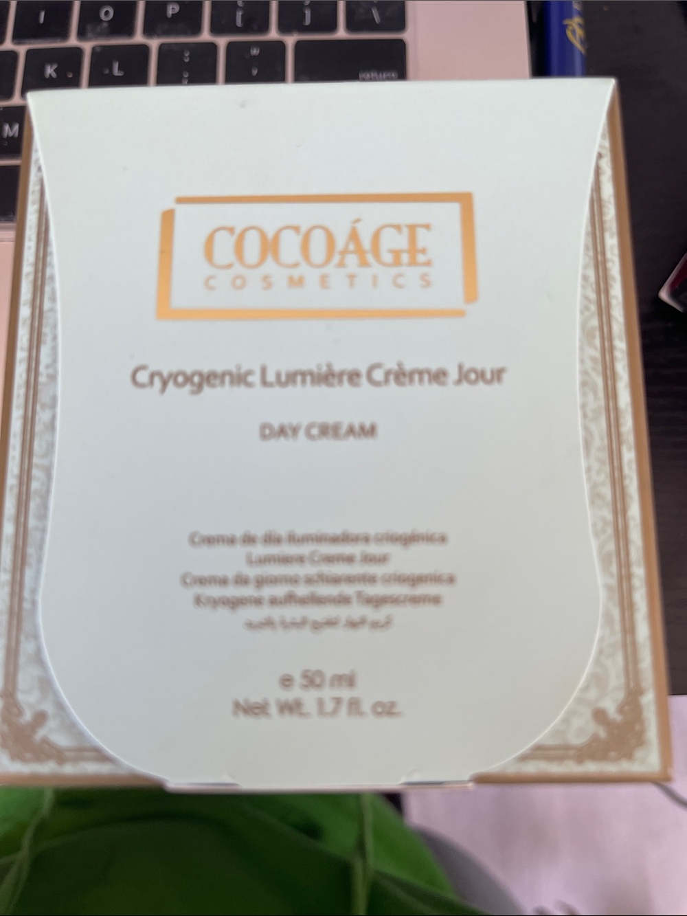 COCOÂGE Cryogenic Lumière Crème Jour Day Cream — White & Gold